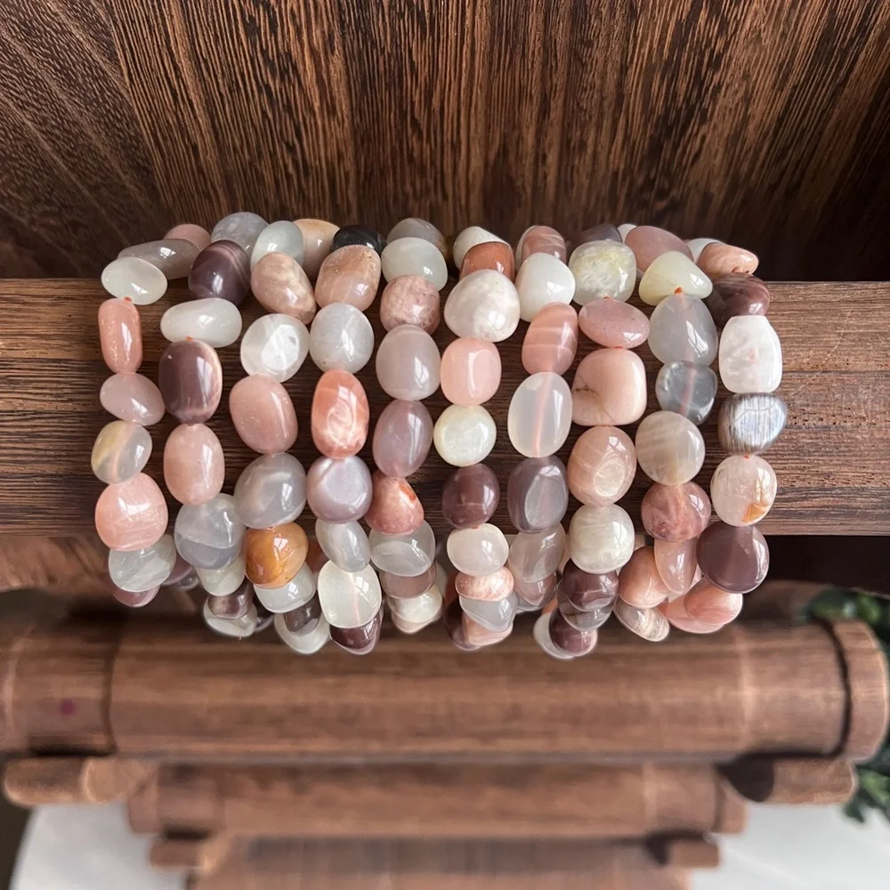 Multi Moonstone Tumble bracelet (one) - Picture 3 of 4